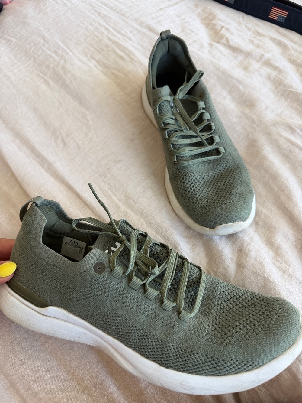 APL Men’s Olive Green Knit Running Sneakers